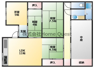 【間取り】 | 小若江１丁目戸建