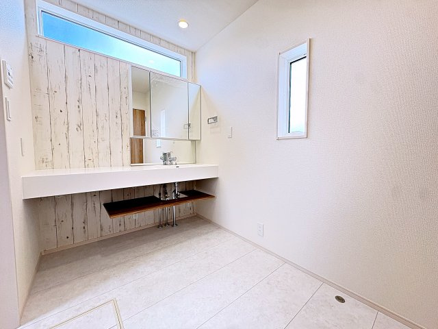 新築戸建・新築建売　郡山市安積町南長久保一丁目　安積第三小・安積第二中の浴室