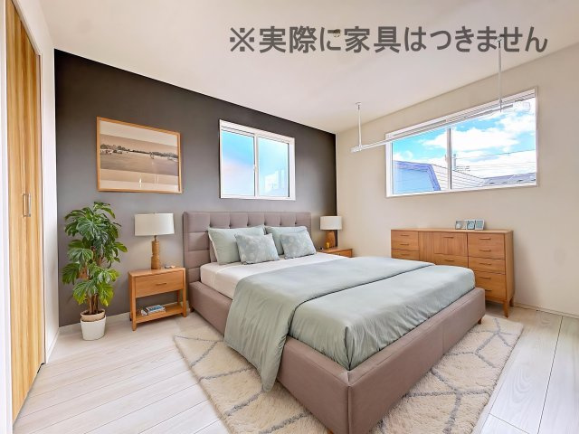 新築戸建・新築建売　郡山市安積町南長久保一丁目　安積第三小・安積第二中の洋室