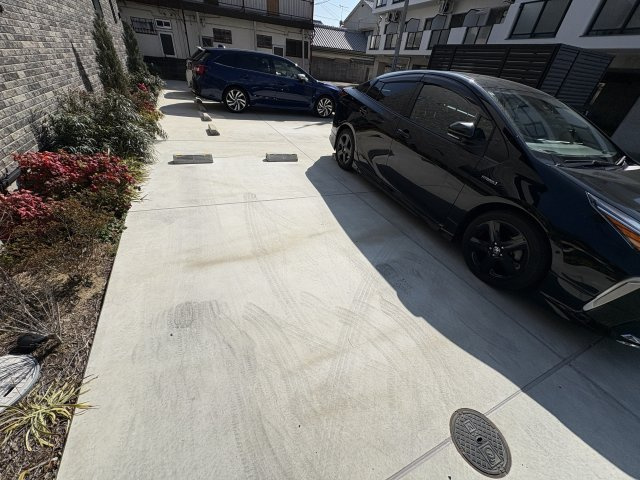 神戸市垂水区城が山５丁目のアパートの駐車場