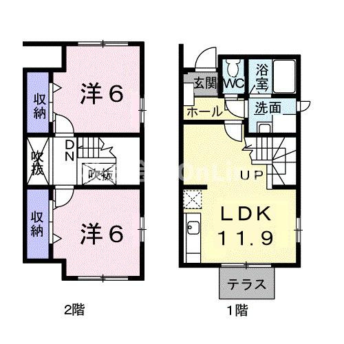 【間取り】 | エスポワールⅢ