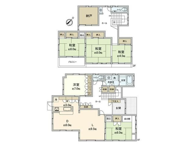入間市東町7丁目　中古戸建の間取り