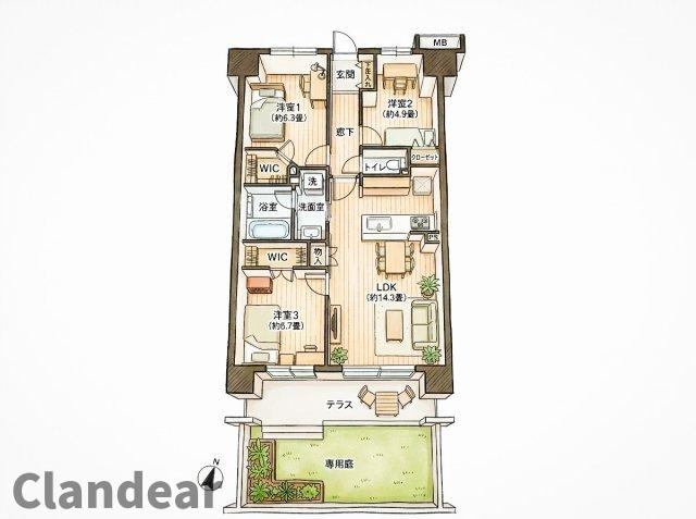 メイツ立石サウスコートの間取り|ドキドキの新生活も、安心してスタート。ぴったりの住まいを見つけませんか？クランディアが一緒に住まい選びをサポートします‼　まずは、お気軽にお問合せください　＃クランディア