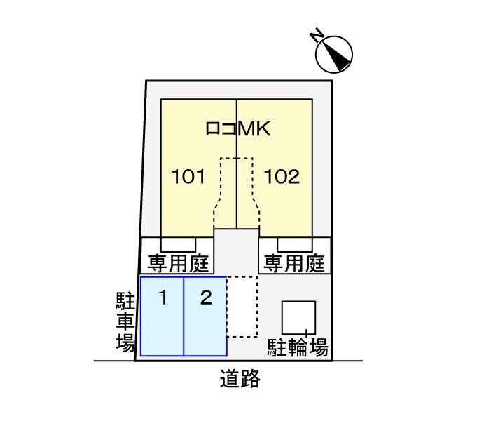 ロコMKの区画図