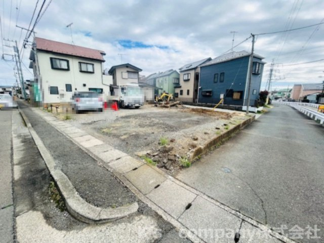 高座郡寒川町倉見　建築条件付き　売地　区画1の前面道路含む現地写真|前面道路の様子です◇