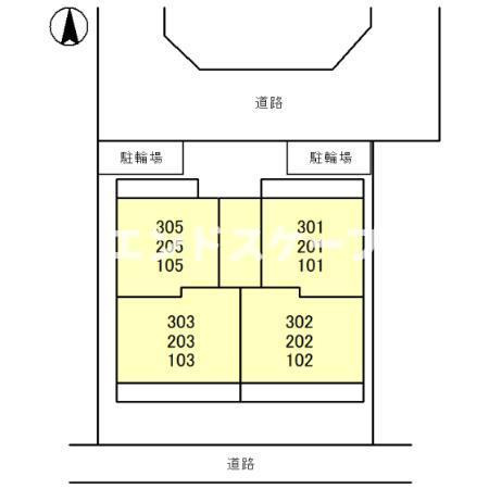 コンフォート岩押の区画図|高崎、前橋エリアのお部屋探しはエンドスケープまで！お客様の理想お聞かせ下さい♪