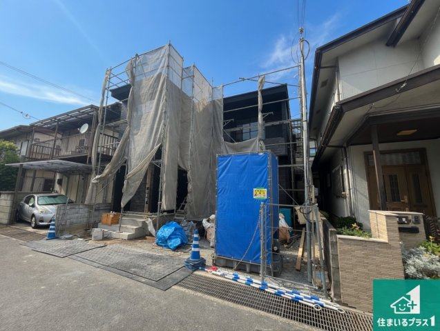 加古川市尾上町口里　第11期　新築一戸建ての外観|周辺は落ち着いた街並みの住宅地！子育てがしやすい住環境です！まだ未完成ですが、現地でしかわからない事もございます。是非一度ご覧ください。