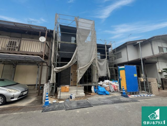 加古川市尾上町口里　第11期　新築一戸建ての外観|周辺は落ち着いた街並みの住宅地！子育てがしやすい住環境です！まだ未完成ですが、現地でしかわからない事もございます。是非一度ご覧ください。