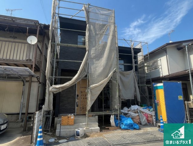 加古川市尾上町口里　第11期　新築一戸建ての外観|周辺は落ち着いた街並みの住宅地！子育てがしやすい住環境です！まだ未完成ですが、現地でしかわからない事もございます。是非一度ご覧ください。