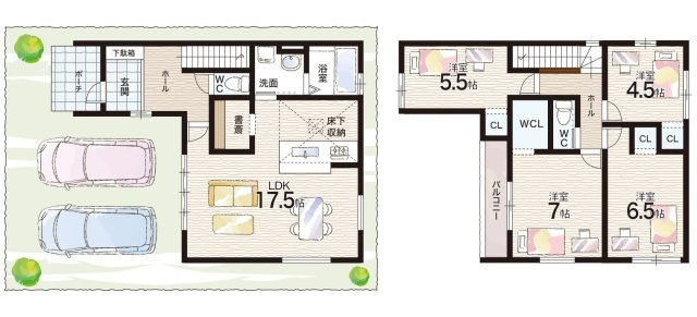 加古川市尾上町口里　第11期　新築一戸建ての間取り