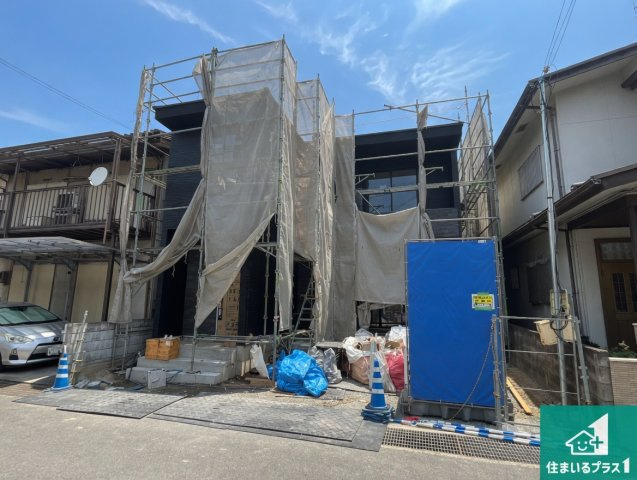 加古川市尾上町口里　第11期　新築一戸建ての外観|周辺は落ち着いた街並みの住宅地！子育てがしやすい住環境です！まだ未完成ですが、現地でしかわからない事もございます。是非一度ご覧ください。