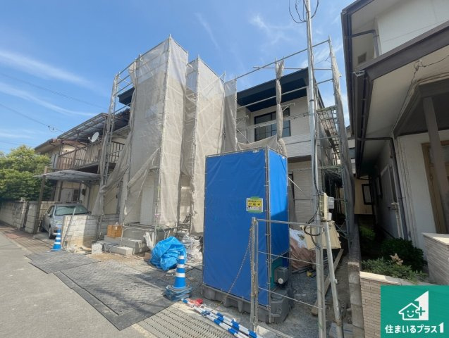 加古川市尾上町口里　第11期　新築一戸建ての外観|周辺は落ち着いた街並みの住宅地！子育てがしやすい住環境です！まだ未完成ですが、現地でしかわからない事もございます。是非一度ご覧ください。