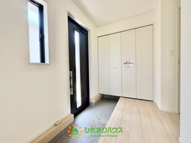 幸手市西第７　新築一戸建て　03　クレイドルガーデンの玄関|2026/07/09　撮影