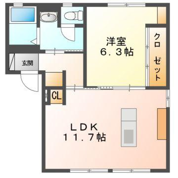 トア・メソン　Ａの間取り