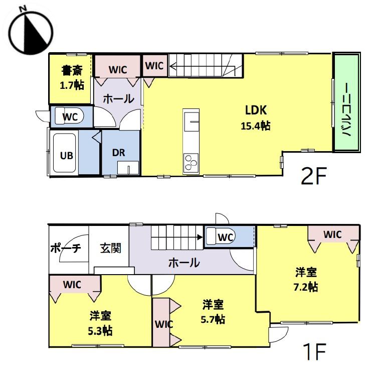 千葉市若葉区西都賀5丁目の間取り