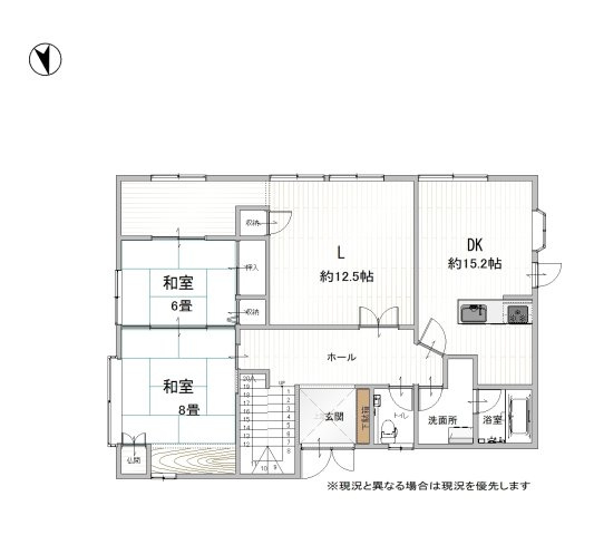 富田林市梅の里リフォーム済戸建ての間取り