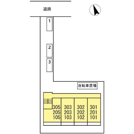 ベルエア　御器所の区画図