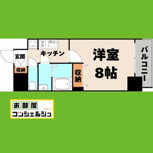 メイクスアート太閤通の間取り