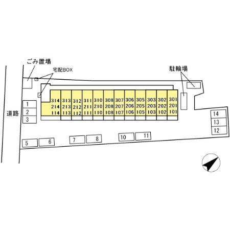 GRAND　D-ROOM呼続の区画図