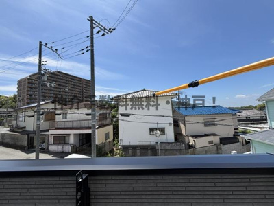 【バルコニー】 | 神戸市須磨区多井畑　新築戸建A号棟　仲介手数料無料！ | 落ち着いた時間を過ごせるバルコニーです