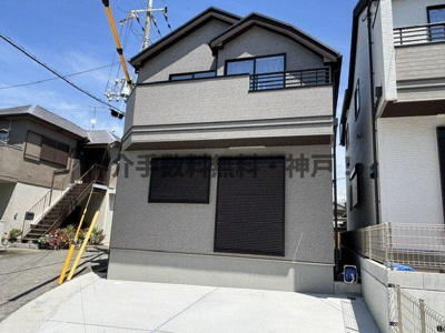 【外観】 | 神戸市須磨区多井畑　新築戸建A号棟　仲介手数料無料！ | 外観です