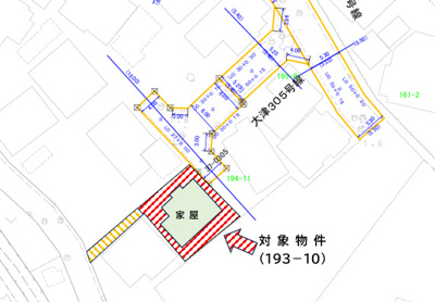 【その他】 | 大津区西土井M売地 | 道路幅員と接道関係
