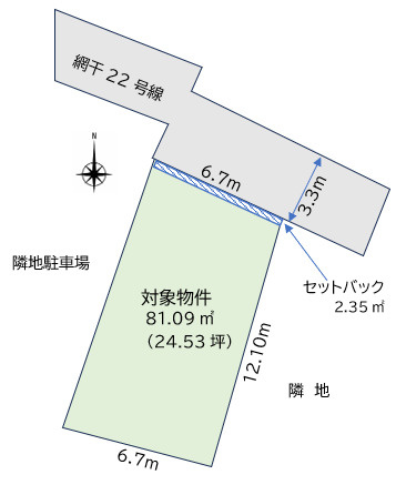 【土地図】 | 興浜M売地