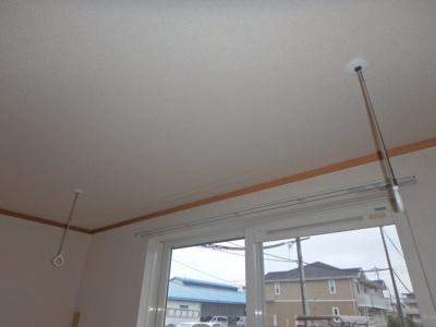 【設備】 | グランパレＫ A | 総社市井手　グランパレＫ　1Ｋ　室内物干し