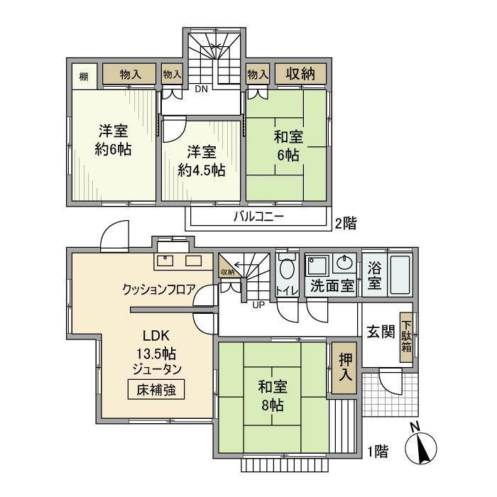 小山町戸建の間取り