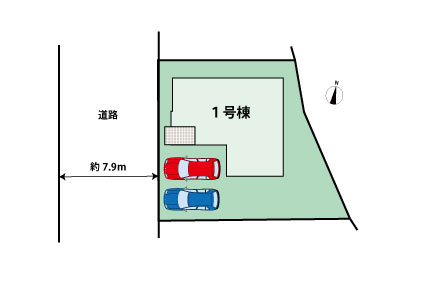 前原南２丁目　新築戸建の区画図