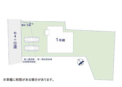 土浦市北荒川沖町6期　新築戸建の区画図