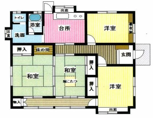 宇都宮市西の宮2丁目の間取り