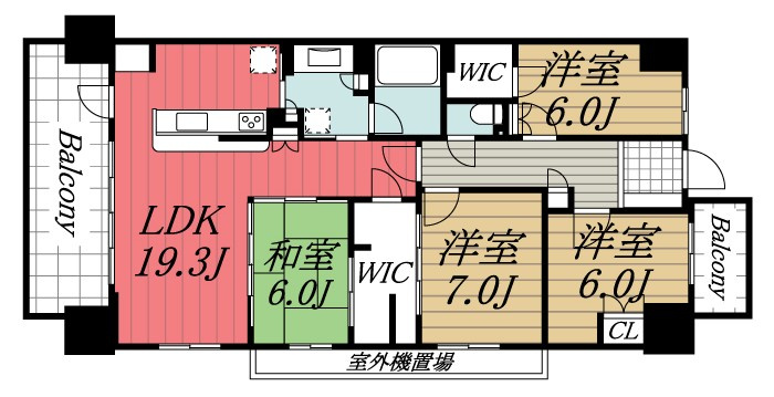 【間取り】 | ライネスシティ千葉みなと