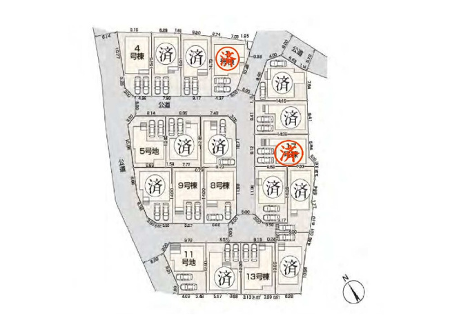 【区画図】 | 清瀬市下宿2丁目　新築一戸建住宅　全19棟　(志木本店) | 街並みが整った大型分譲地ならではの安心感。ゆとりのカースペース付きで来客時も安心です。