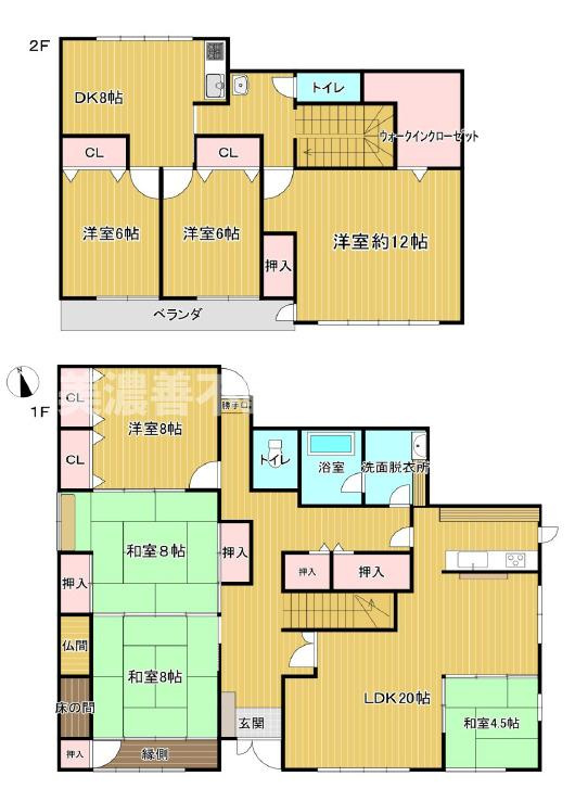 ６６７１８　養老郡養老町栗笠中古戸建ての間取り