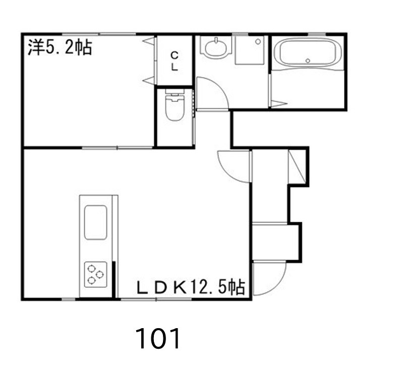 サンサージュ北原の間取り