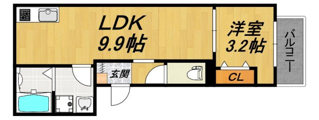 【間取り】 | LE COCON 江南Ⅲ