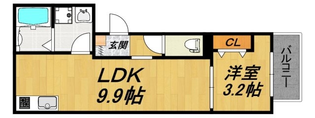【間取り】 | LE COCON 江南Ⅲ