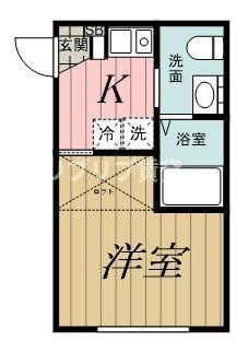 アルサーヴ千葉の間取り