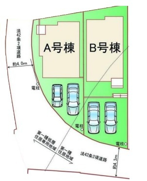 価格変更♪須磨区多井畑筋替道　新築戸建て　A号棟の区画図