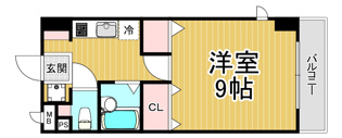 エストゥディオ甲子園口の間取り