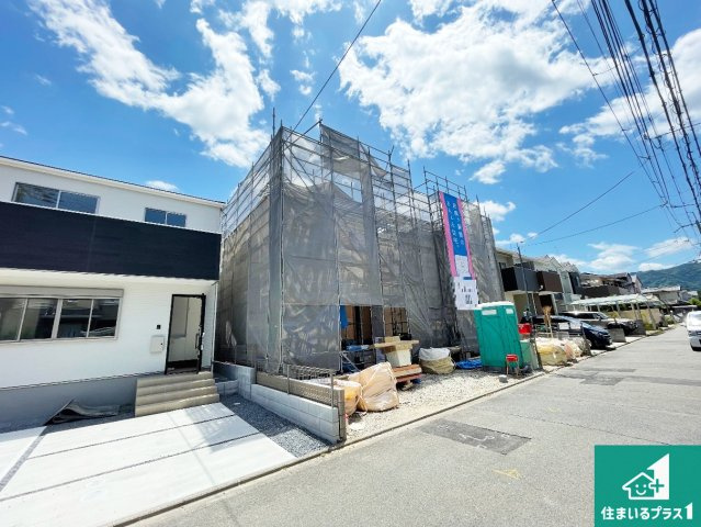 京都市西京区大原野上里男鹿町　第1期　新築一戸建ての外観|現在の進捗状況です！順調に作業進行中、完成が待ち遠しいです！詳細の間取り等、お気軽にお問い合わせください！