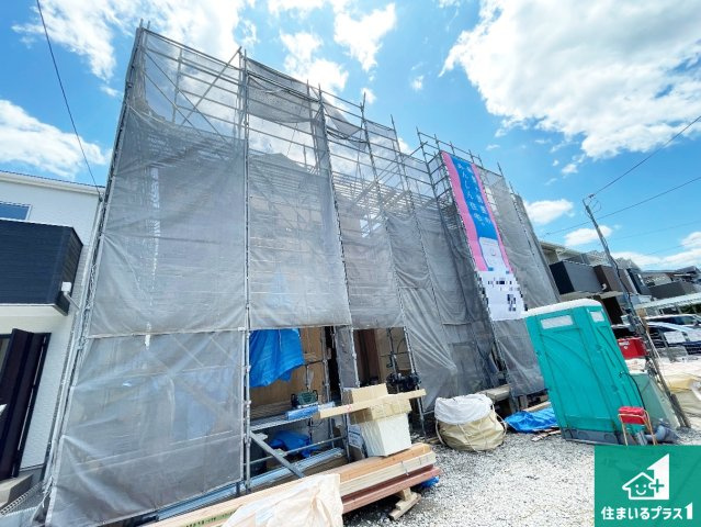 ★京都市西京区大原野上里男鹿町　第1期　新築一戸建ての外観|周辺は落ち着いた街並みの住宅地！子育てがしやすい住環境です！まだ未完成ですが、現地でしかわからない事もございます。是非一度ご覧ください。