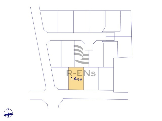【区画図】 | 西東京市泉町３丁目　新築戸建て　１４号棟 | 西東京市泉町に全16棟の新しい街が誕生です