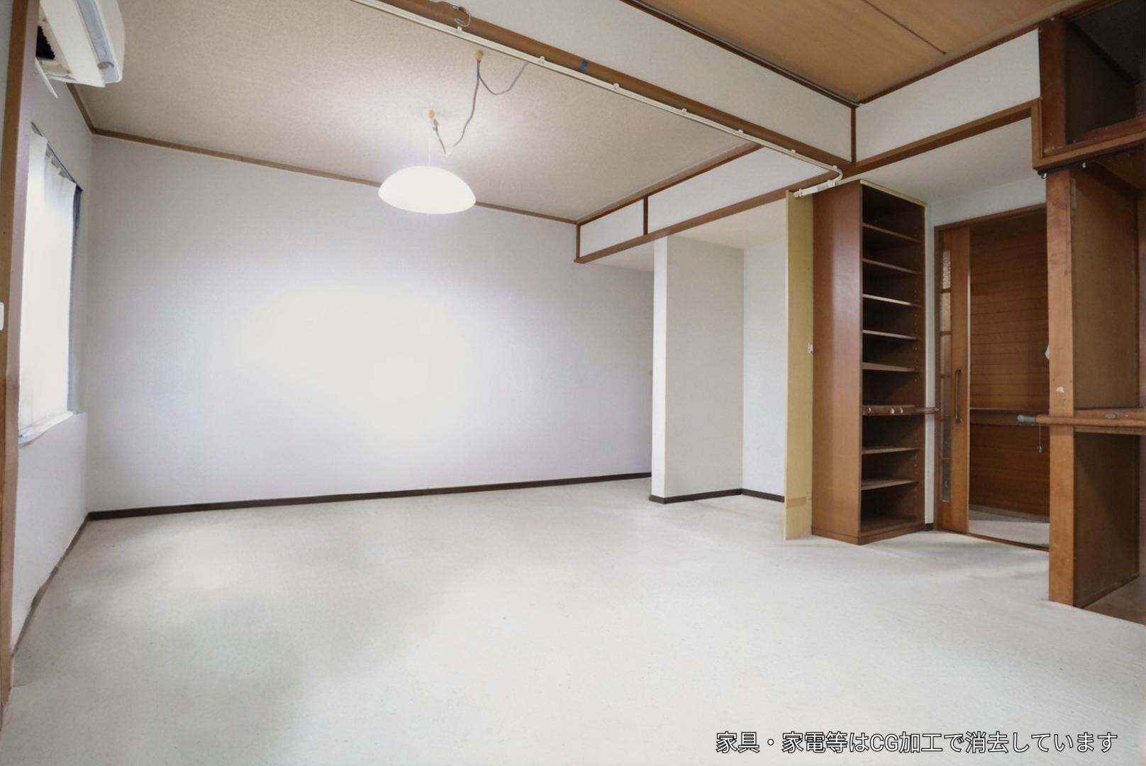 ローレルハイツ北神戸二号棟の洋室|洋室
※既存家具はAIで削除しております。家具撤去後のイメージ図としてご参照ください。