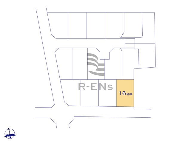 【区画図】 | 西東京市泉町３丁目　新築戸建て　１６号棟 | 西東京市泉町に全16棟の新しい街が誕生です