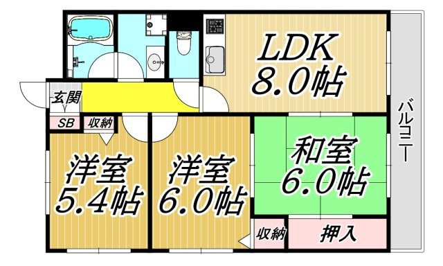 アートフェリスの間取り