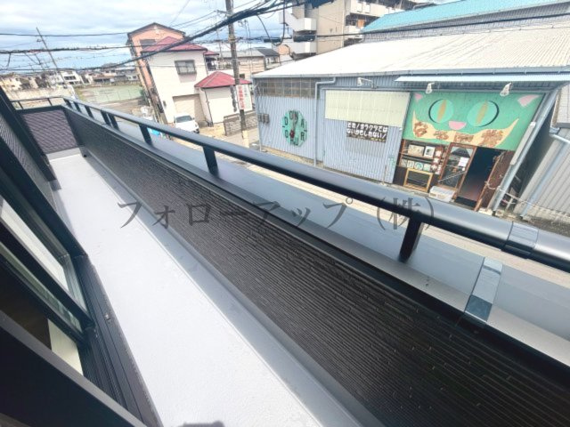 リーブルガーデン堺市東区大美野6期のバルコニー|広々としたバルコニーです