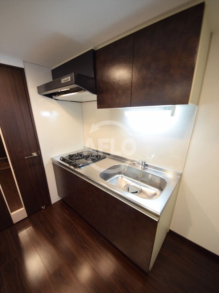 S-RESIDENCE淀屋橋のキッチン|S-RESIDENCE淀屋橋　2口ガスシステムキッチン