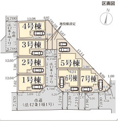 堺市東区大美野6期 の区画図